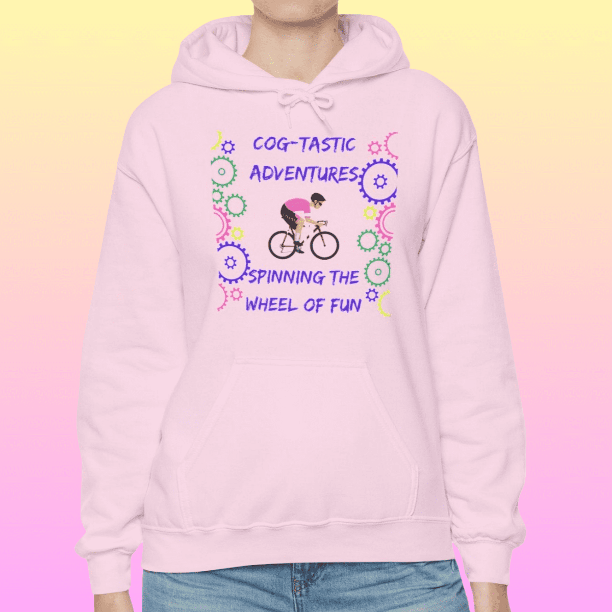 Light Pink Women's Cog-tastic Adventures Hoodie