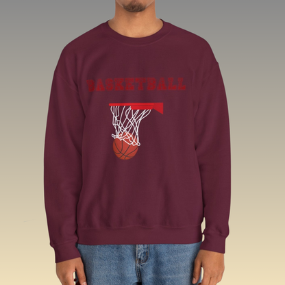 Maroon Men's Basketball Heavy Blend Sweatshirt