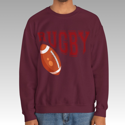 Maroon Men's Rugby Heavy Blend Sweatshirt