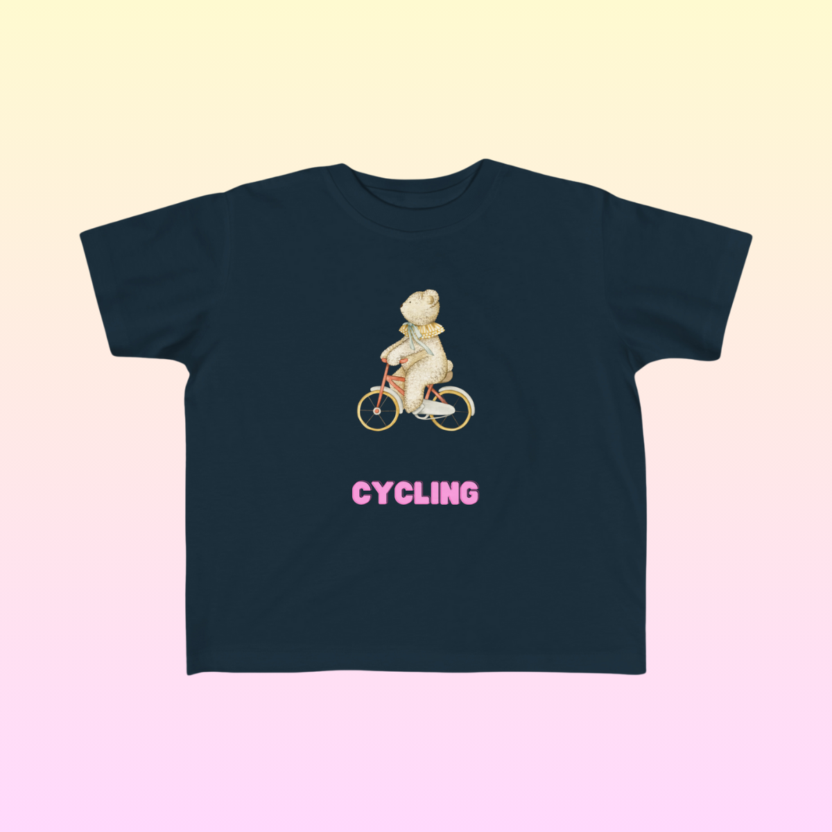 Navy Toddler Cycling Fan Jersey T-Shirt