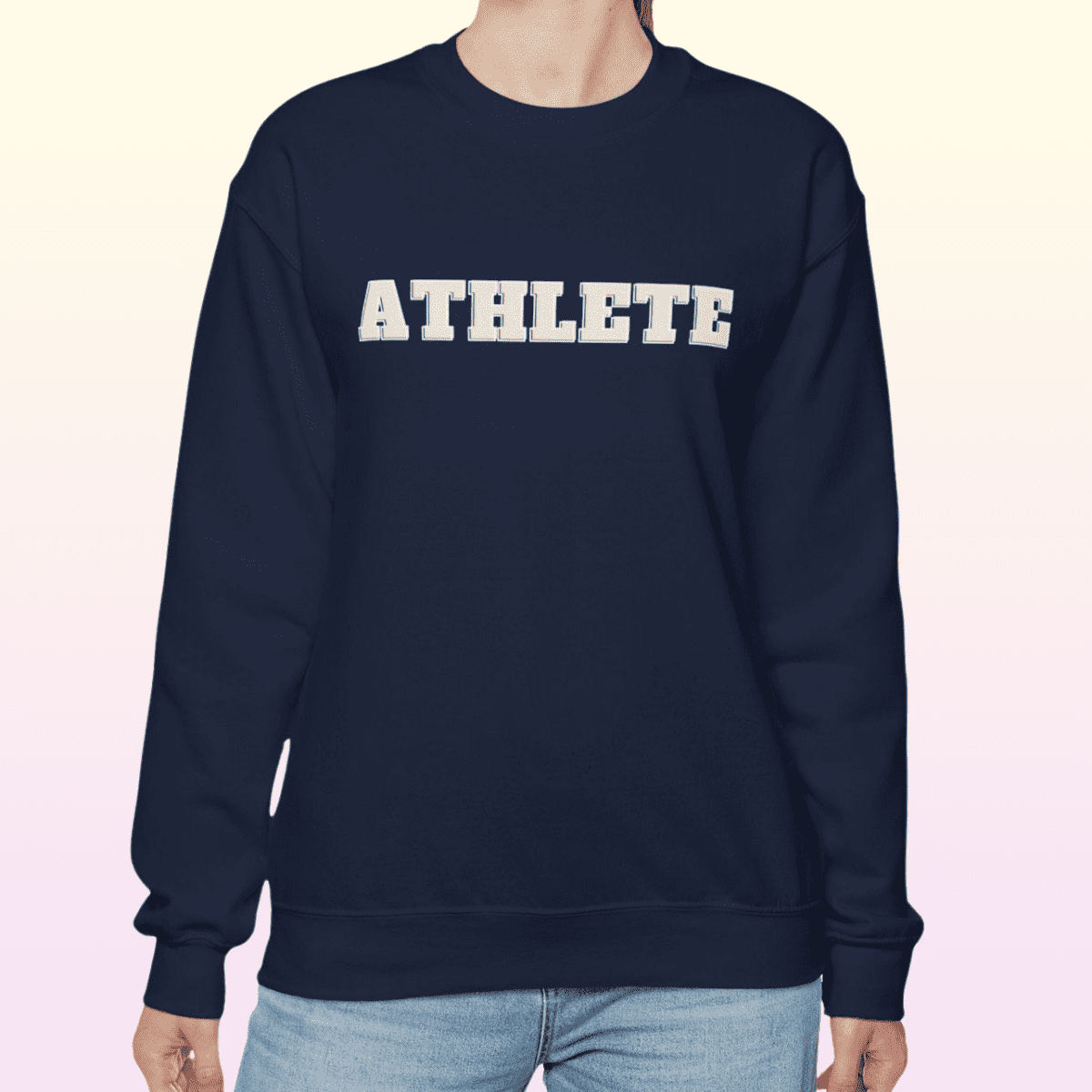 Navy Women's Athlete Heavy Blend Sweatshirt