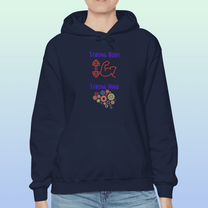 Navy Women's Strong Body Strong Mind Hoodie