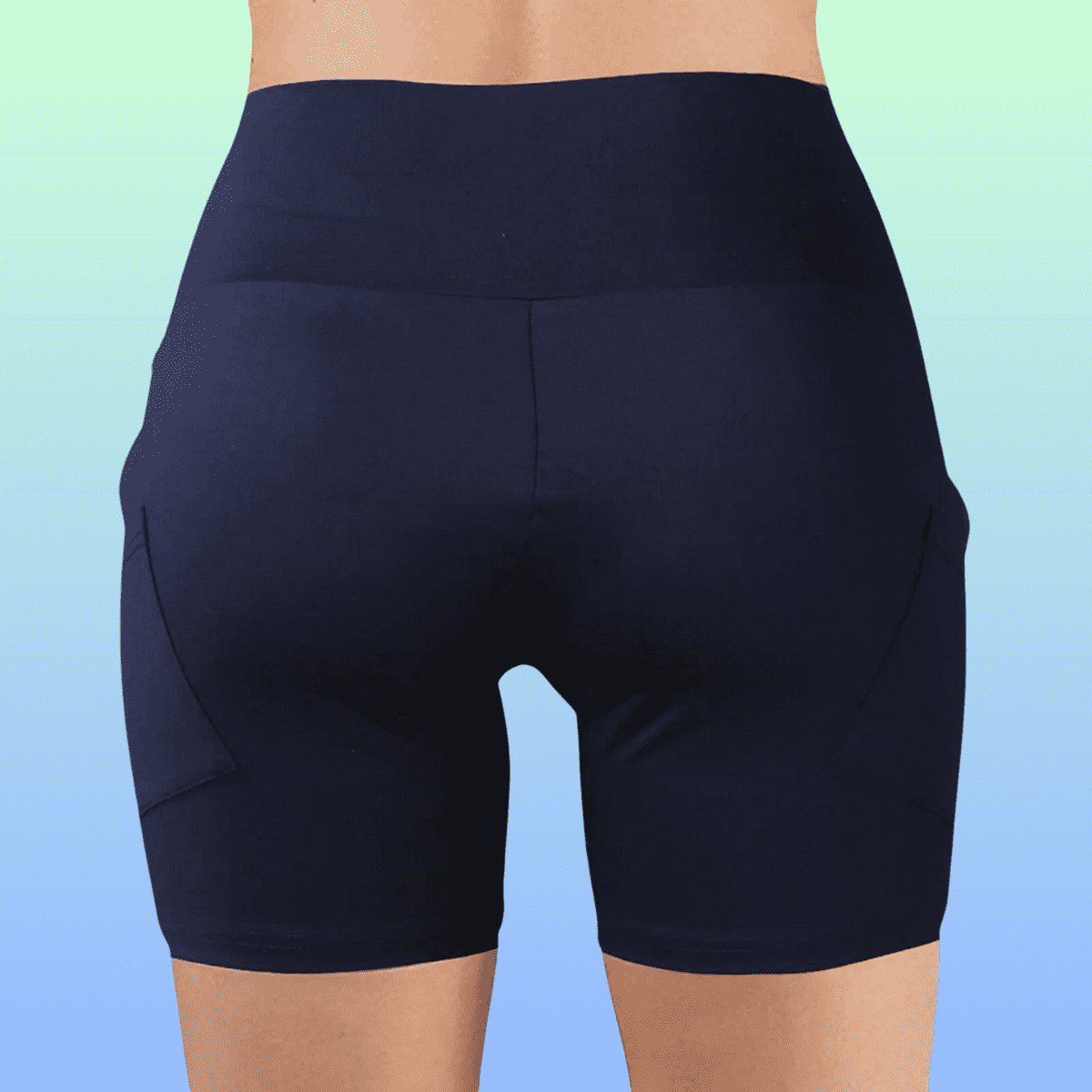Navy Women's Yoga Quick Dry Shorts