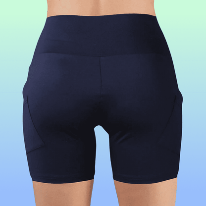 Navy Women's Yoga Quick Dry Shorts