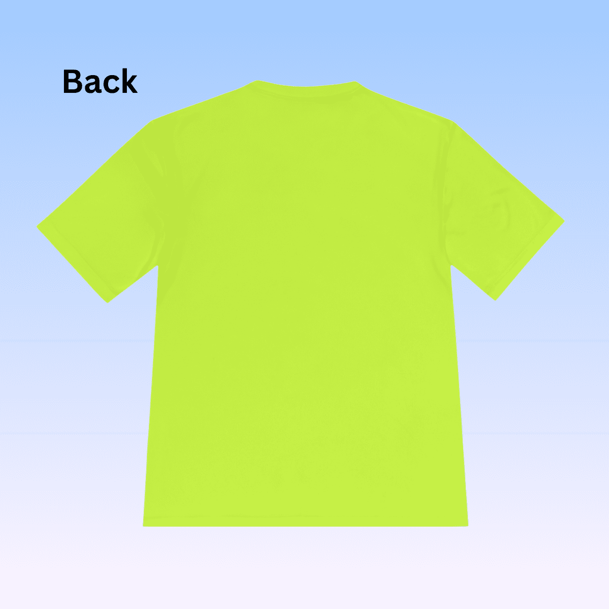 Men's Neon Yellow Run Club Moisture Wicking Tee