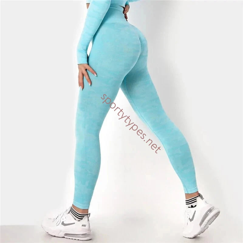Sky Blue Women's Sports Leggings