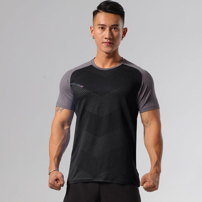 Men's Black Quick-drying Sports T-Shirt