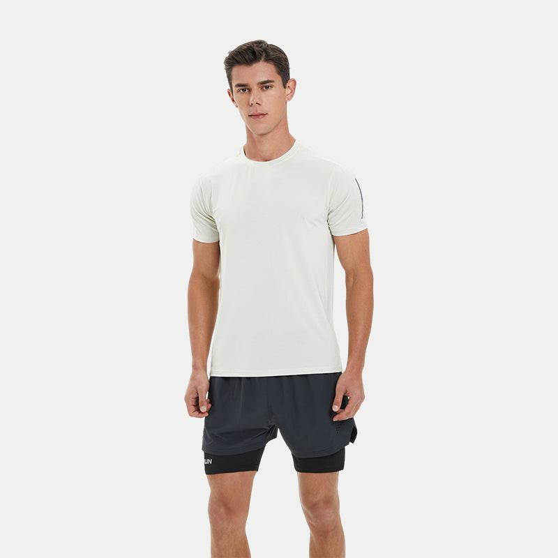 Men's Khaki Quick-drying Sports T-Shirt