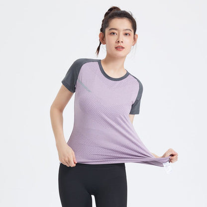 Women's Purple Quick-drying Sports T-Shirt