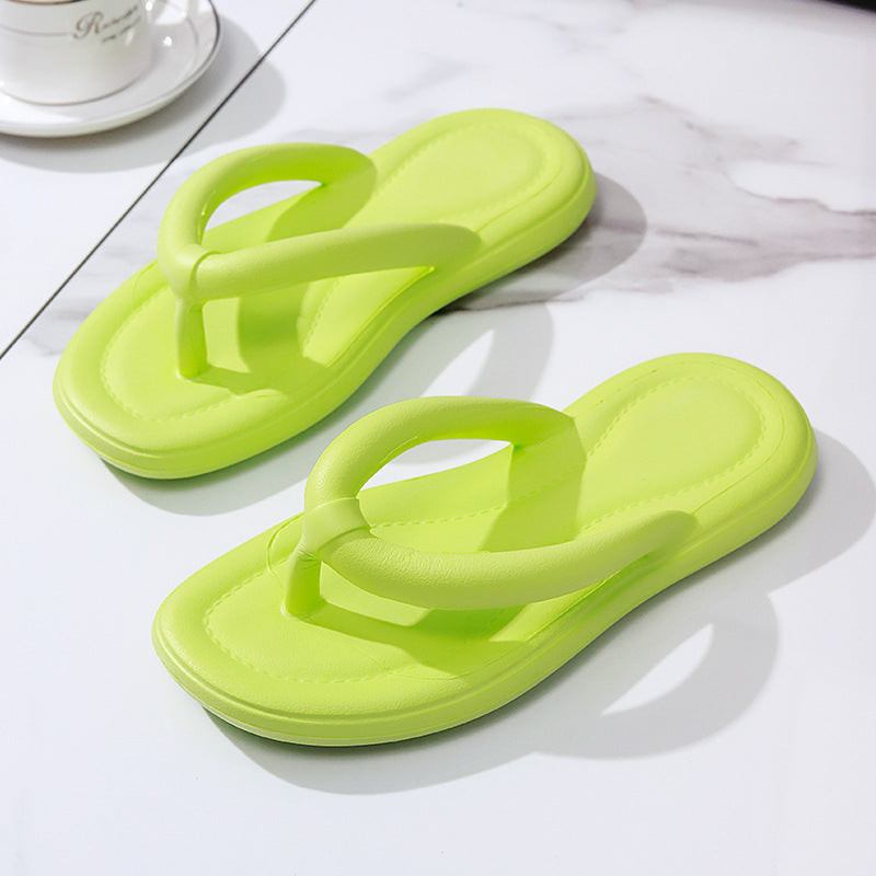 Fluorescent Green Pillow Comfort Flip Flops