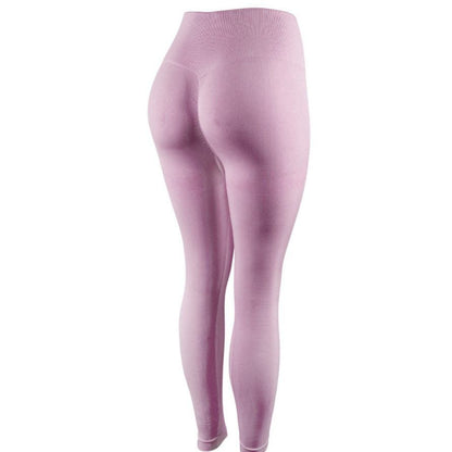 Pink High Waist Hip Lift Yoga Pants
