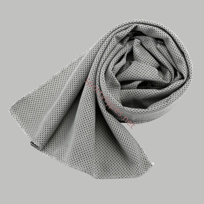 Gray Microfiber Sports Towel