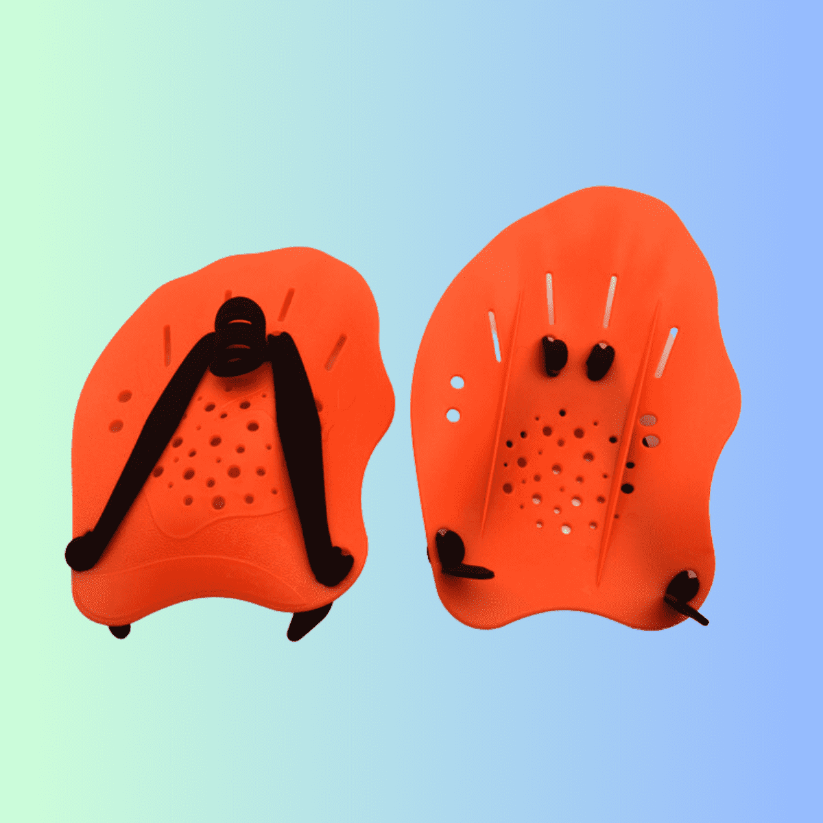 Orange Swim Training Hand Paddles