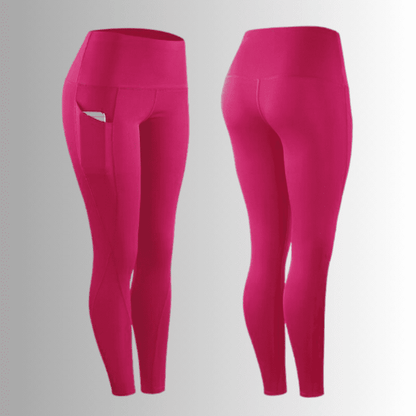 Plain Pink Colored Yoga Pants