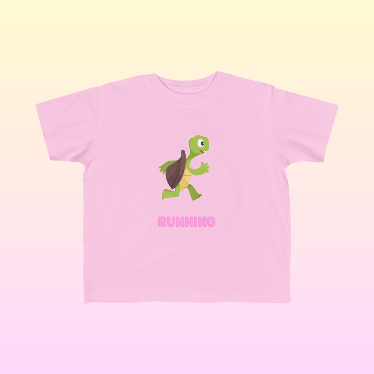 Pink Toddler Running Fan Jersey T-Shirt