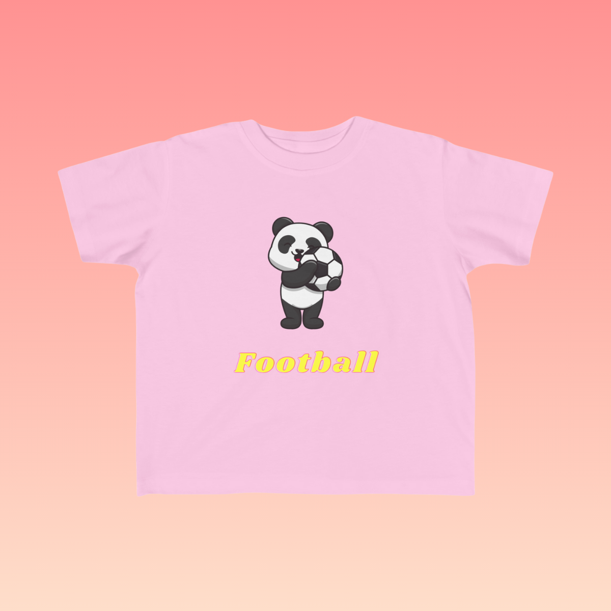 Pink Toddler Soccer Fan Jersey T-Shirt