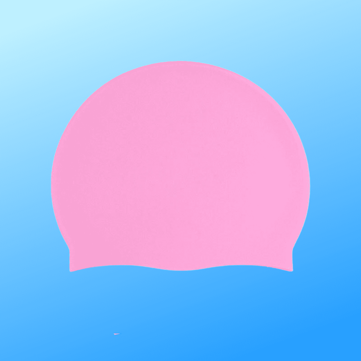 Pink Silicone Swimming Cap - Sporty Types
