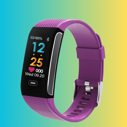 Purple Activity Tracker with Heart Rate Monitor