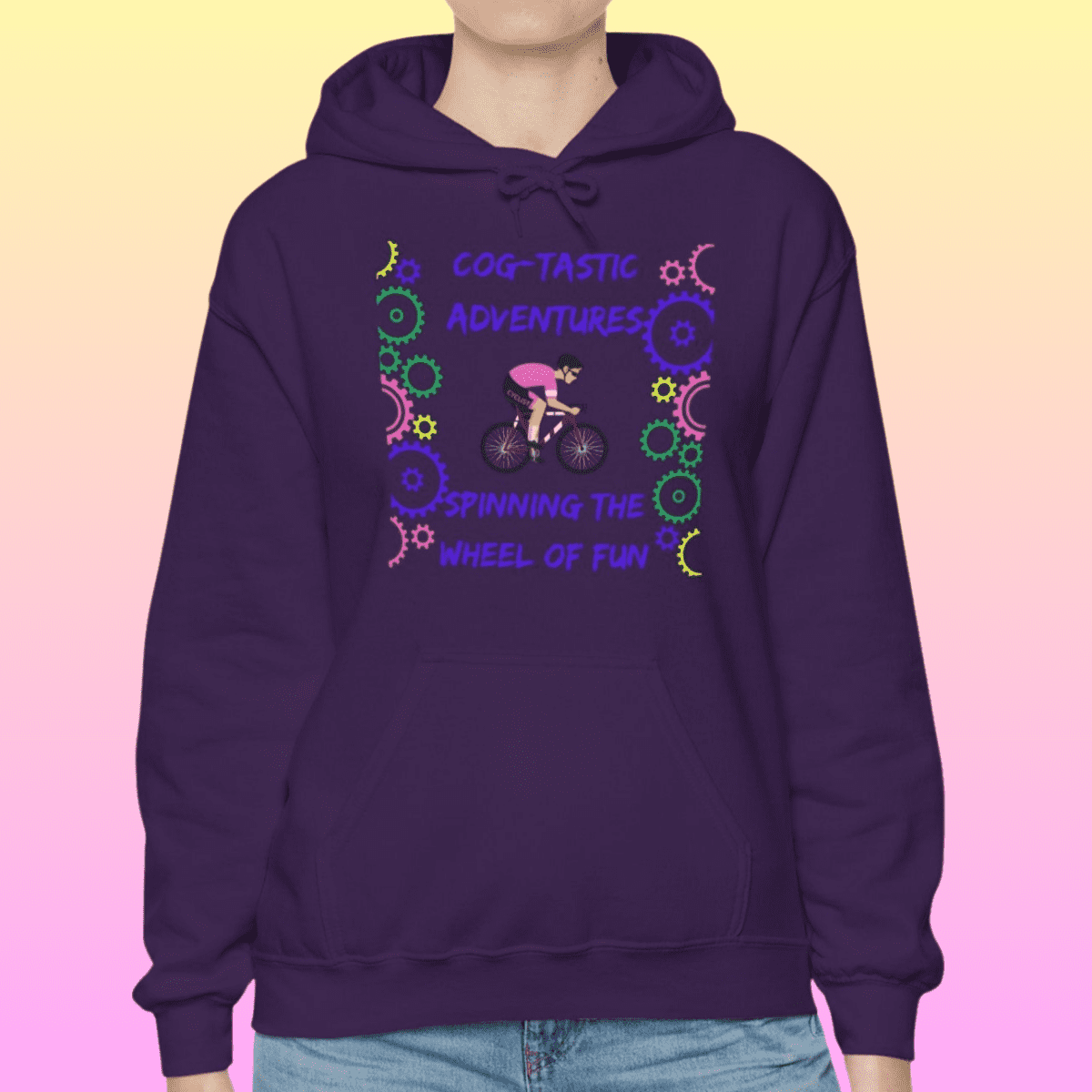 Purple Women's Cog-tastic Adventures Hoodie