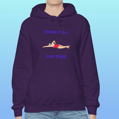 Purple Women's Swimming Taking It All In My Stride Hoodie