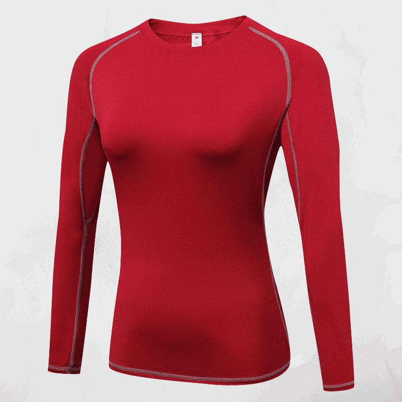 Women's Red PRO  Long-sleeved Top