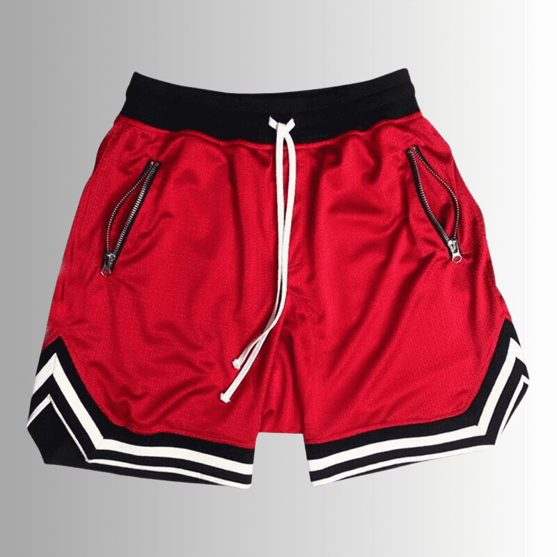 Men's Red Basketball Shorts