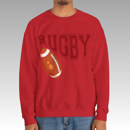 Red Men's Rugby Heavy Blend Sweatshirt