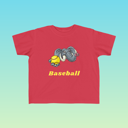 Red Toddler Baseball Fan Jersey T-Shirt