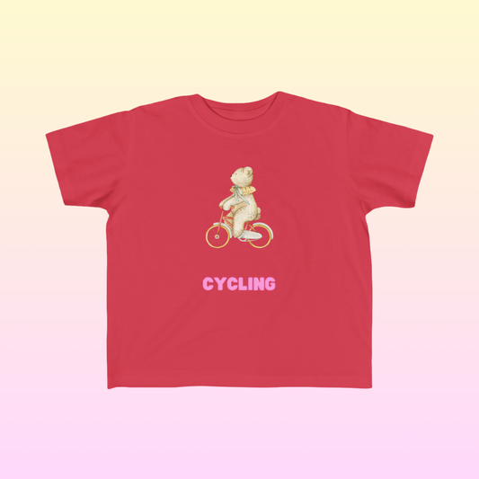 Red Toddler Cycling Fan Jersey T-Shirt