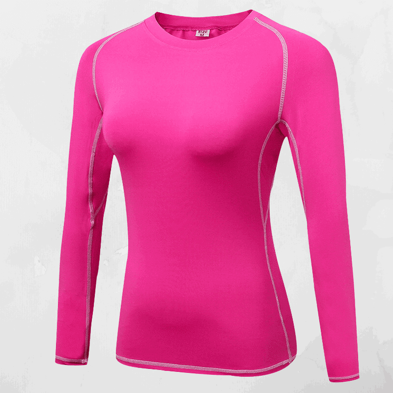 Women's Rose Red PRO  Long-sleeved Top