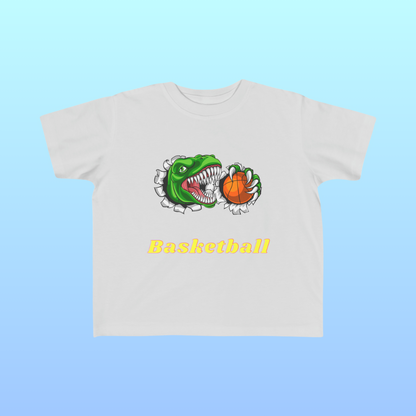 Silver Toddler Basketball Fan Jersey T-Shirt