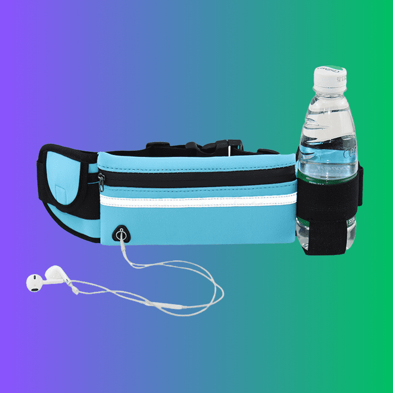 Sky Blue Waterproof Sports Waist Bag