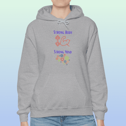 Sport Grey Women's Strong Body Strong Mind Hoodie