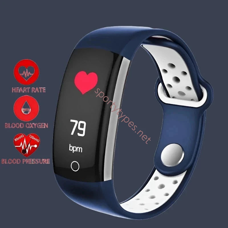 Blue Fitness Tracker Smart Bracelet