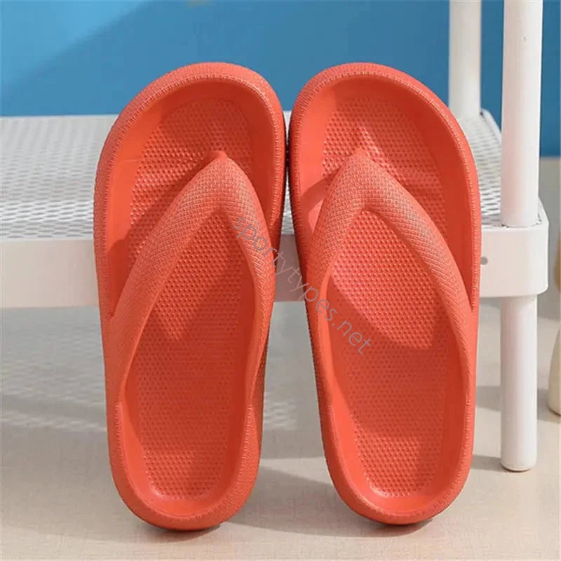 Orange Comfy Flip-Flops