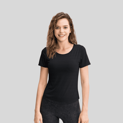 Women's Black Fitness T-Shirt