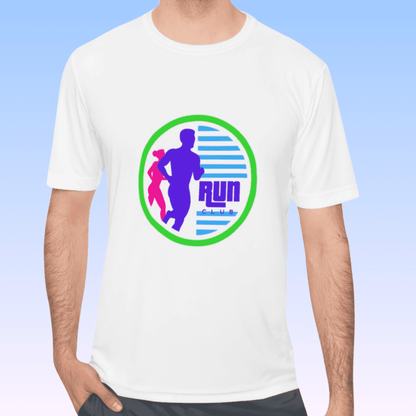 Men's White Run Club Moisture Wicking Tee