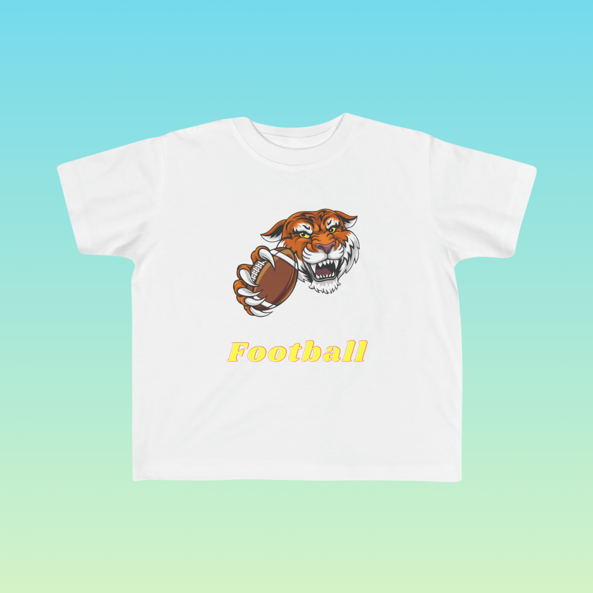 White Toddler Football Fan Jersey T-Shirt