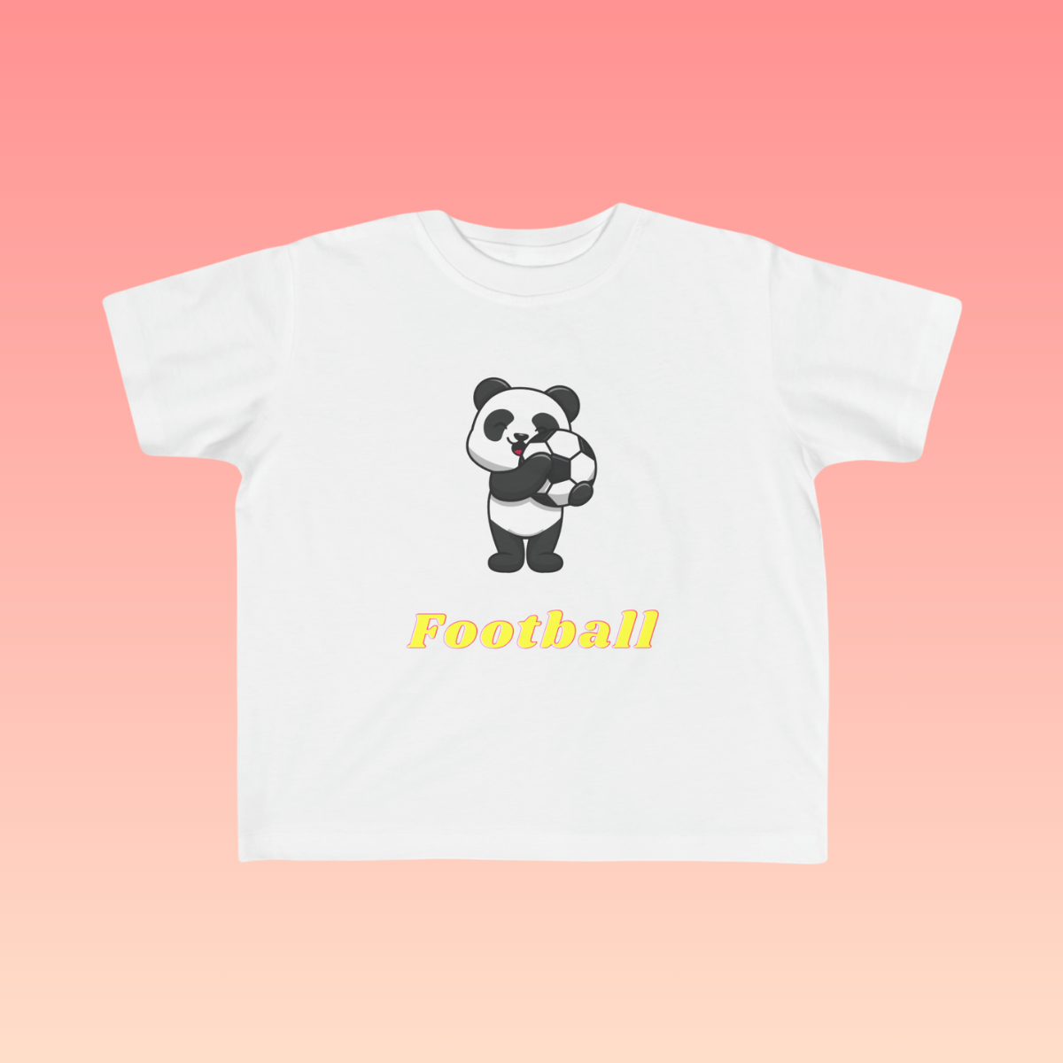 White Toddler Soccer Fan Jersey T-Shirt
