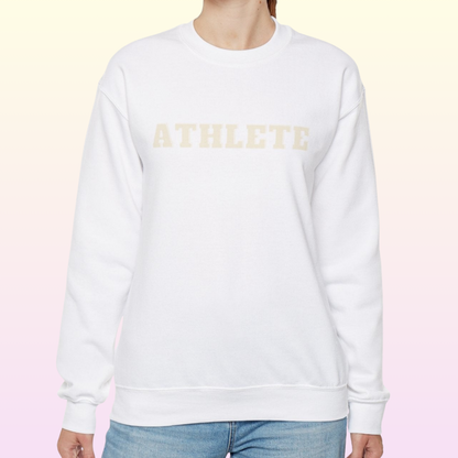 White Women's Athlete Heavy Blend Sweatshirt