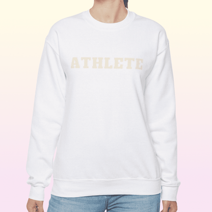 White Women's Athlete Heavy Blend Sweatshirt