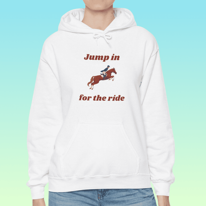 White Women's Showjumping Hoodie