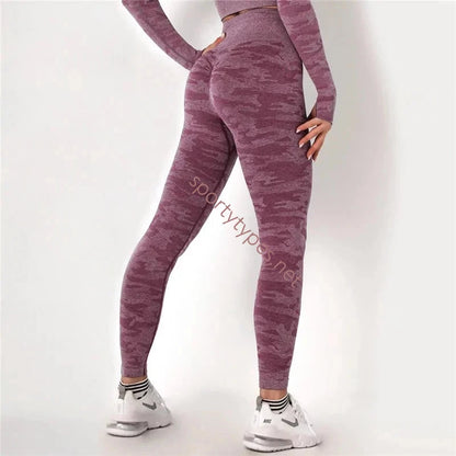 Wine Red Women's Sports Leggings