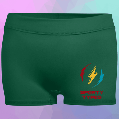Women's Forest Sporty Types Fitted Moisture-Wicking Shorts