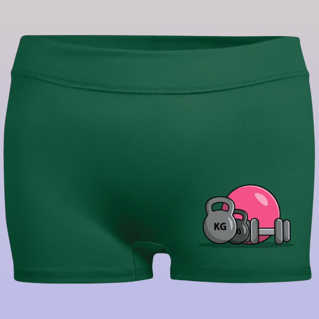 Women's Forest Workout Fitted Moisture-Wicking Shorts