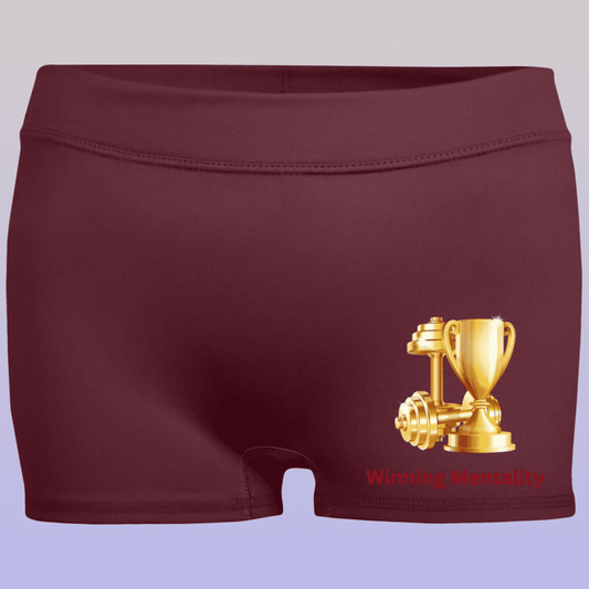 Women's Maroon Winning Mentality Moisture-Wicking Shorts