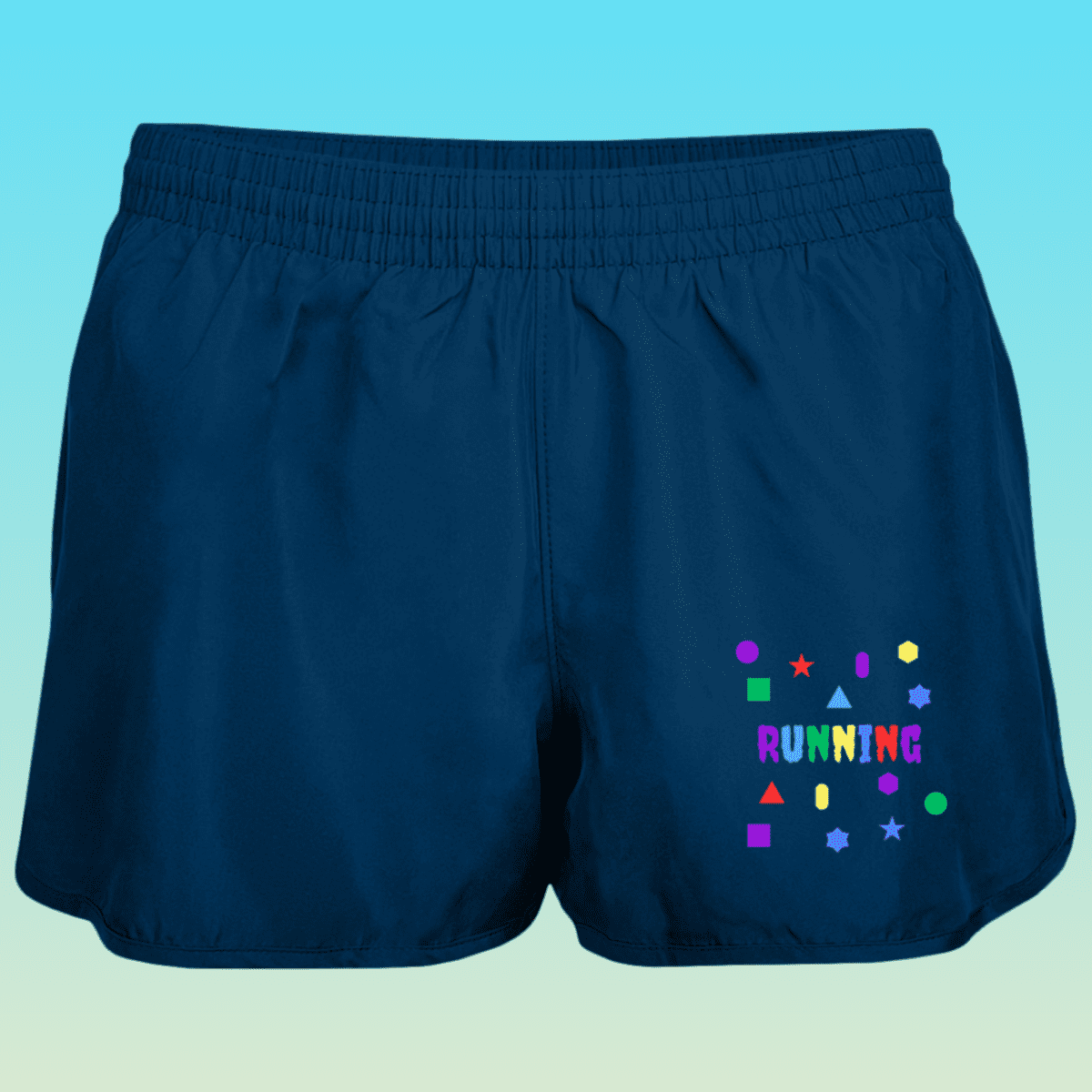 Women's Navy Color Run Wayfarer Shorts