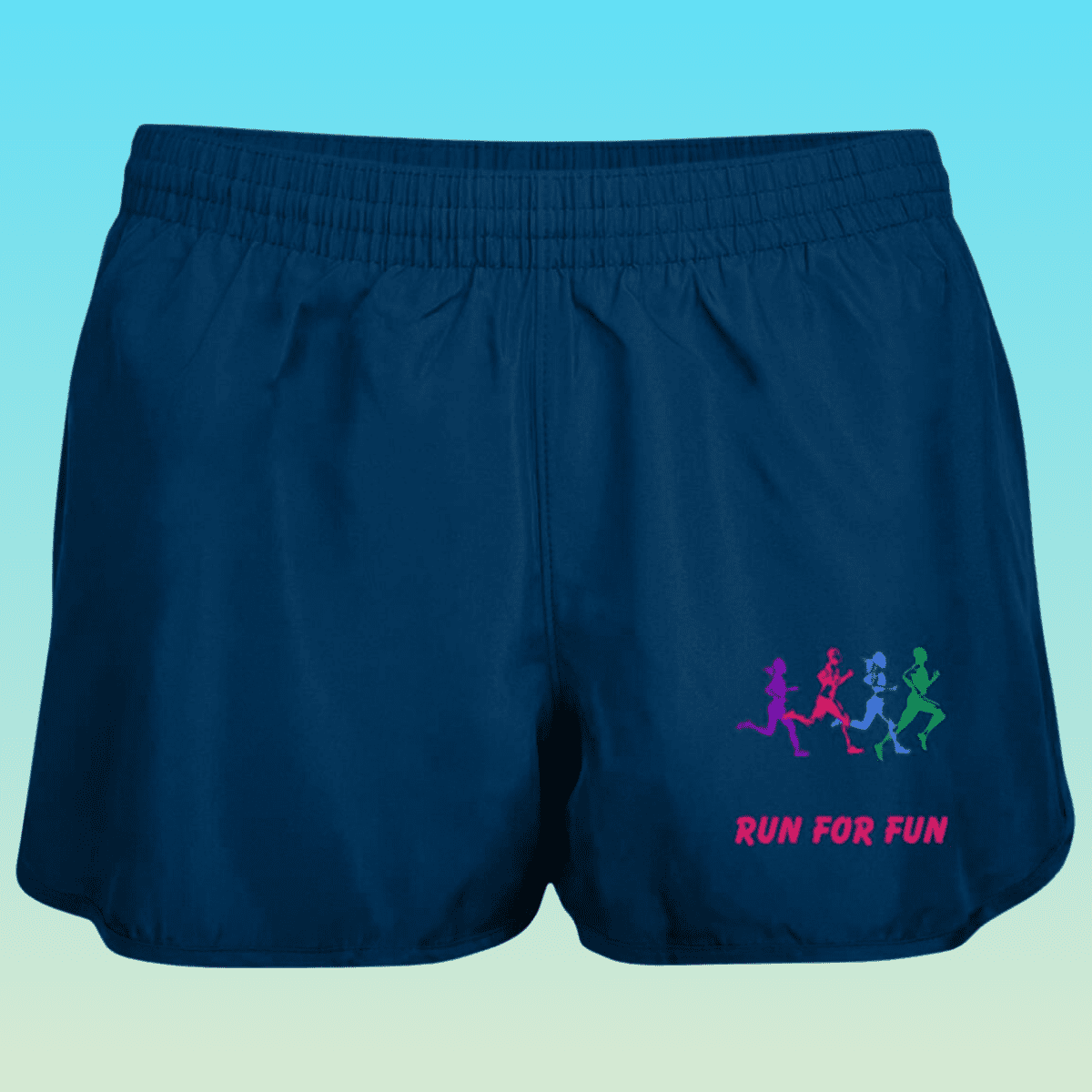 Women's Navy Wayfarer Run For Fun Shorts