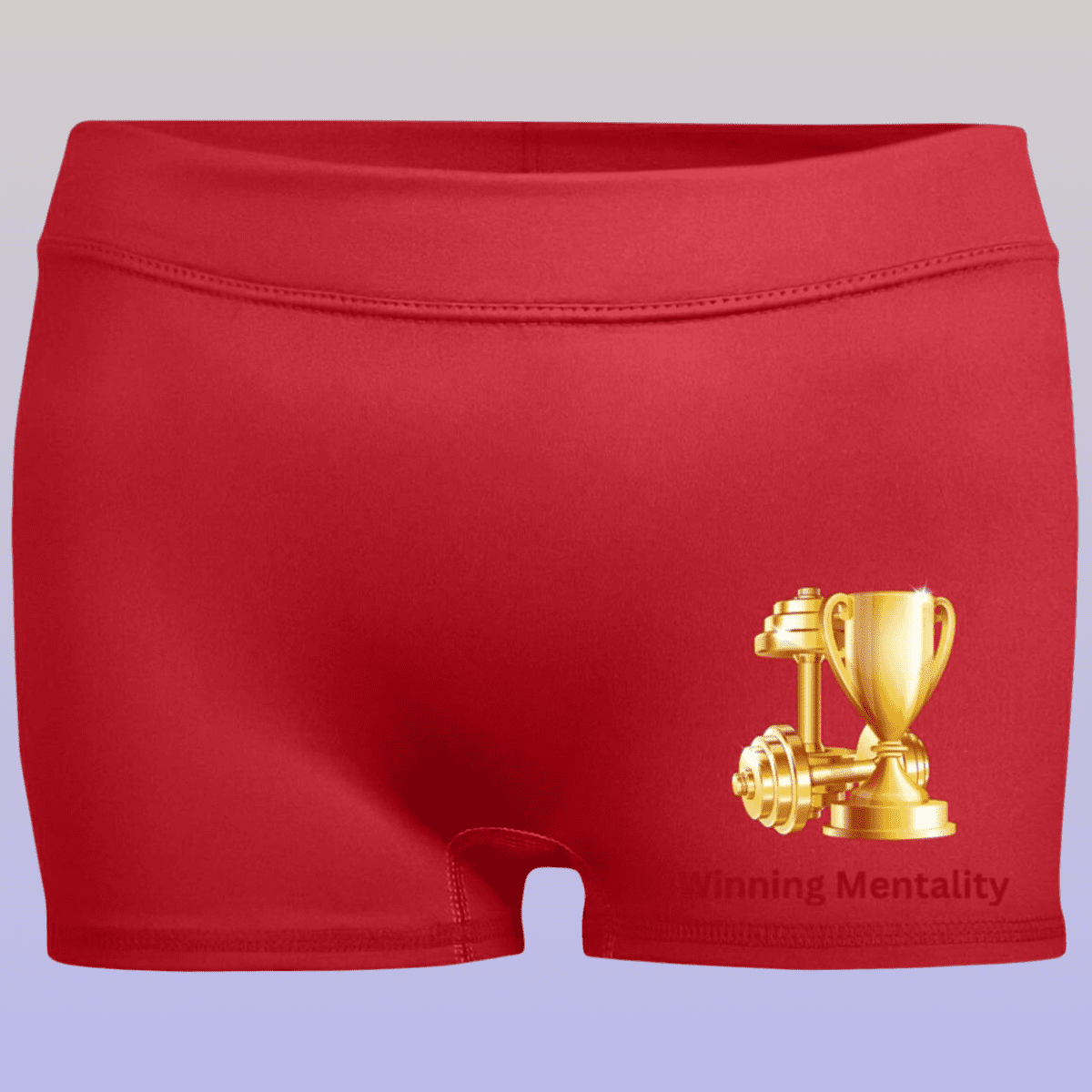 Women's Red Winning Mentality Moisture-Wicking Shorts