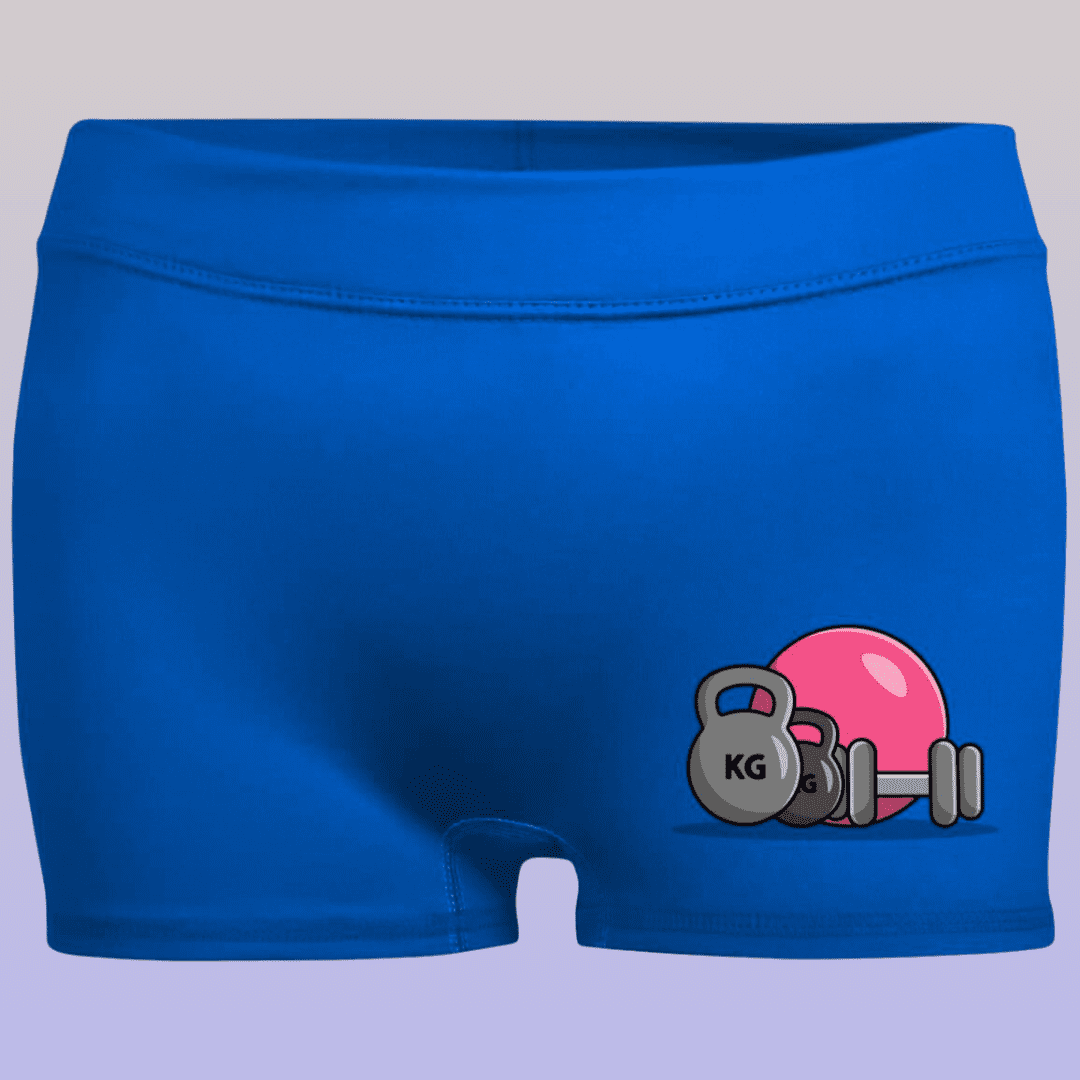 Women's Royal Workout Fitted Moisture-Wicking Shorts